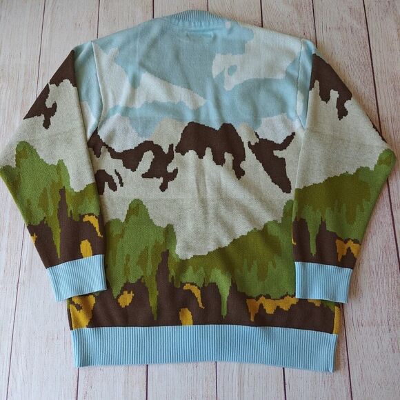 PacSun Scenic Cotton V-Neck Cardigan sz M - Picture 6 of 9